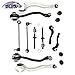 TOM - 10Pcs Suspension Control Arm Kit for 2001-2009 for Mercedes C230 C240 Clk350 C55 AMG W203 W209 W204 2033304011 2033303911