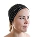 Lifesoft 100 Count Disposable Facial Spa Headbands, Individual Wrapped (Black)