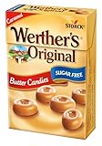 Werther's Original Butter Candies, Convenient Sugar-Free Caramel On-the-Go, Gluten-Free & Vegetarian, 42 g Box (Pack of 20)