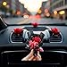 Red Fresh Flowers Mini Dried Flowers Bouquet for Car Air Vent Clips, Car Air Outlet Perfume Decoration, Automotive Air Fresheners, Car Air Fresheners Interior Accessories