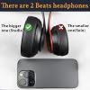 SoloWIT Replacement Ear Pads Cushions for Beats Studio 2 & Studio 3 Wired/Wireless Over-Ear Headphones, Earpads with Soft Protein Leather, Noise Isolation Memory Foam (Black)