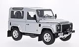  Land Rover Defender 90, silber/schwarz, Modellauto, Fertigmodell, Kyosho 1:18