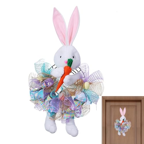 Corona de Pascua para puerta lavable que soluciona la decoración anual 7