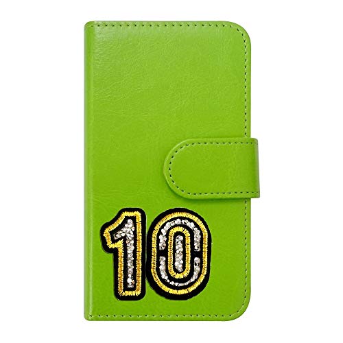 sslink Xperia 10 VII SO-52F �Ή� �P�[�X �蒠�^ �i���o�[ 10 ���b�y�� �w�ԍ� ���� �f�R �L���L�� (�O���[��) �_�C�A���[�^�C�v ���J�� �J�[�h���[ �t���b�v �J�o�[ �X�}�[�g�t�H��