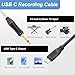 Devinal Upgrade Guitar to USB C Record Cable, 1/4