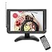 GJY 10.1 inch Portable tv Digital Multimedia ATSC+NTSC for Digital TV -USB Slot-Card Reader Function and Rechargeable Battery (not Support DVD disc Playback) Black