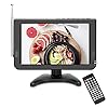 10.6 inch,Portable Rechargeable TV with ATSC Tuner,Support HDMI,AV in,USB,TF Card and Dual Stereo Speakers for Camping…