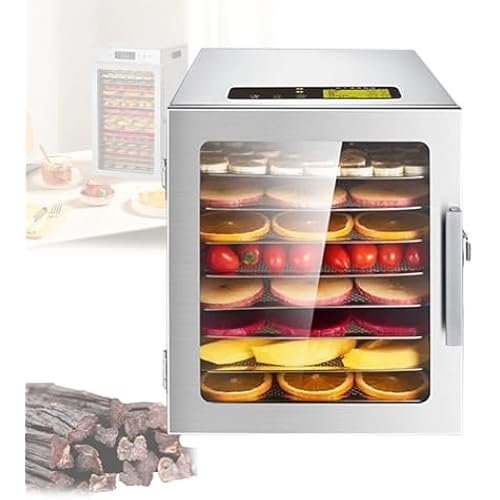 Home Freeze Dryer Machine, Food Dehydrator with Stainless Steel Trays, 24-Hour Timer & Max Temp, Ideal for Preserving Fruits, Vegetables & Meats