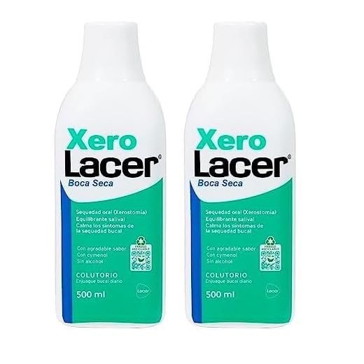 XEROLACER - Colutorio 500 ml, Refrescante y Reequilibrante, Revitaliza el Esmalte, Tratamiento Intensivo, Previene Alteraciones Bucodentales, Tonificar las Encías (Paquete de 2)