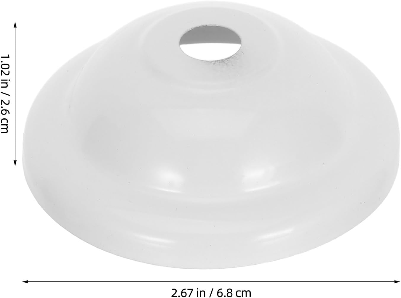 FUOYLOO 20PCS Ceiling Canopy: Ceiling Lamp Iron Canopy Plate - 10mm/0.3'' Hole Light Fixture Base for Multiple Scenarios Modern and Classic Interiors