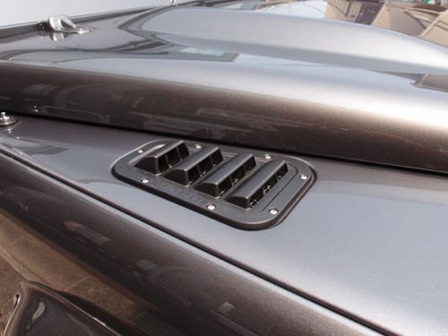 KBX HI-FORCE WING TOP AIR INTAKE SET OF TWO COMPATIBLE WITH LAND ROVER DEFENDER 90 / 110 /130 1983-2016, PART # KBX5101