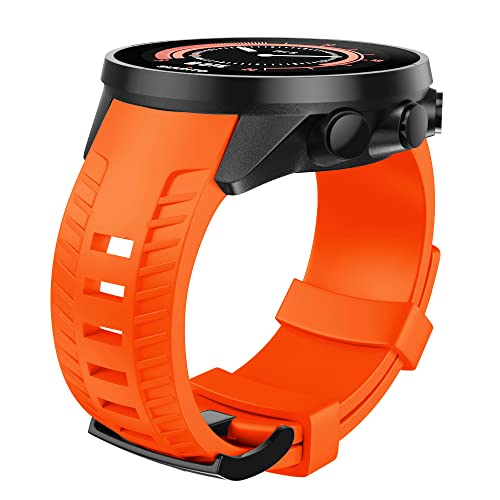 NotoCity Compatible with Suunto 9 Band Soft Silicone Watch Strap for 9 GPS Baro Replacement Watch Band Sports for Men Women