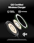 Belkin Magnetic Wireless Charging Pad 15W w/Pop-Up Stand - MagSafe-Compatible Qi2-Certified Wireless Charger for iPhone 17 Series, Samsung Galaxy S25 Series, AirPods (No PSU) - Black