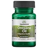 Swanson, Oregano Oil (Oregano-Öl), Origanum Vulgare, 150mg, 120 Weichkapseln, Hochdosiert, Laborgeprüft, Sojafrei, Glutenfrei, Ohne Gentechnik