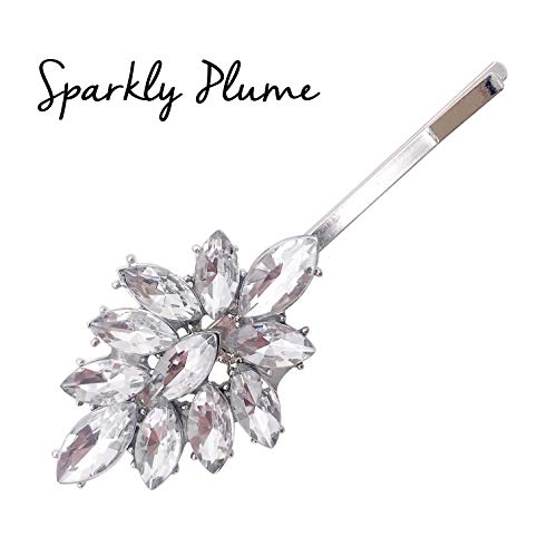 5-Pack Vintage Crystal Decorative Bobby Pins Hair Accessories Silver Tone Women #TOP3
