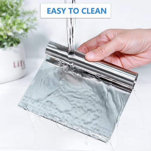 ISZW Dough Blender Pastry Cutter Set, Pastry Cutter Pastry Scraper Set, Stainless Steel Dough Pastry Scraper/Cutter/Chopper, Multipurpose Pizza/Biscuits/Dough Cutter, Professional Baking Dough Tools - Thumbnail 7