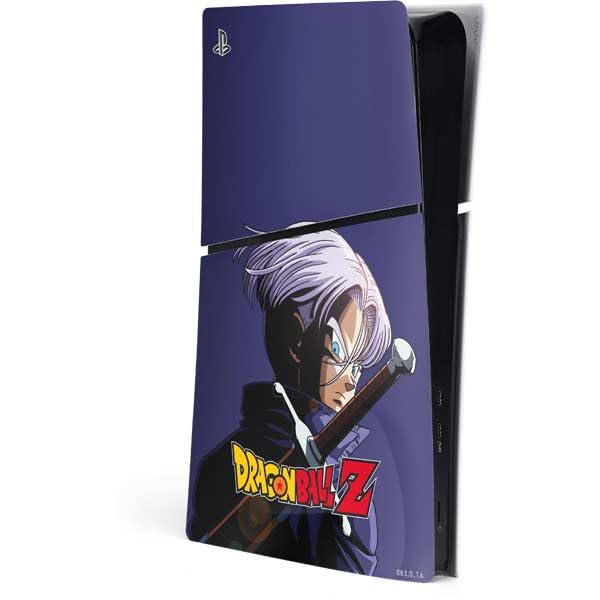 Skinit Decal Gaming Skin Compatible with PS5 Slim Digital Edition Console - Officially Licensed Dragon Ball Z Trunks Portrait Design