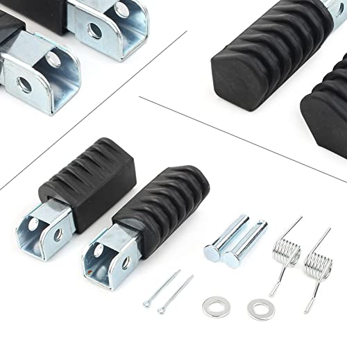 Gzyf Motorcycle Foot Peg Motorcycle Passenger Foot Rest For Yamaha Pw 50 Pw80, Black #TOP1