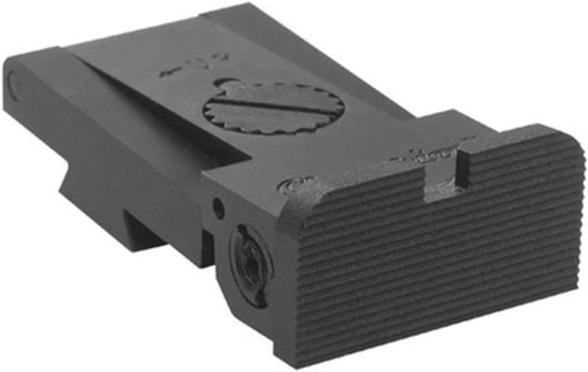 BoMar BMCS 1911 Set w/Serrated Front Bevel, Rounded Blade, Black, 960-003