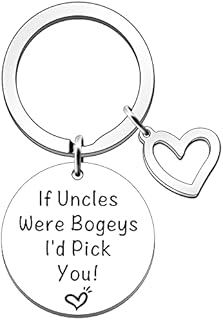 SDOFY Funny Uncle Gifts Uncle Birthday Gifts Best Uncle Keyring Christmas Gifts for Uncle If Uncles were Bogeys I'd Pick You