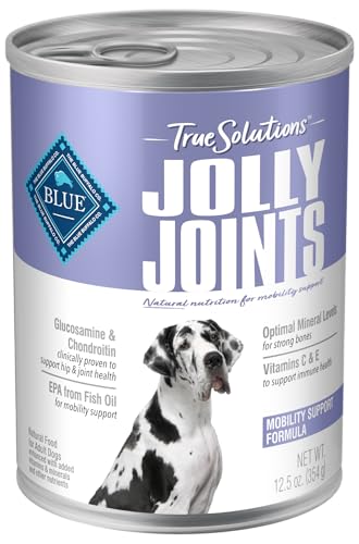 Blue Buffalo True Solutions Jolly Joints Natural Mobility Support Adult Wet Dog Food, Chicken 12.5-oz cans (12 Count)