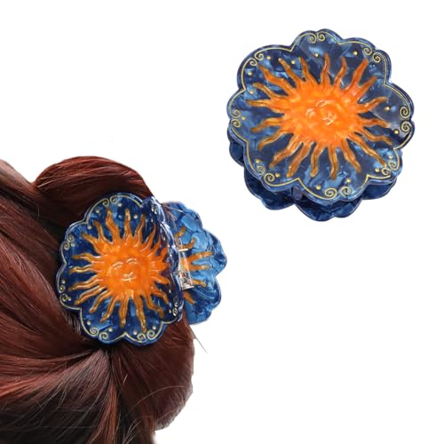 Acetate Sun & Moon Mexican Personalized Hair Claw Clip for Women Gift 1 Piece