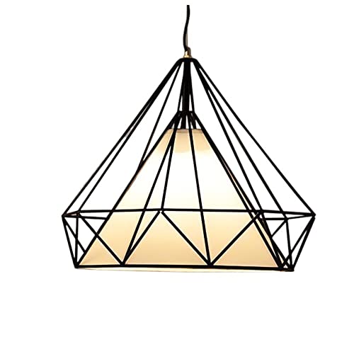 Lustre industriel E27 plafonnier retro suspension cage oiseau restaurant