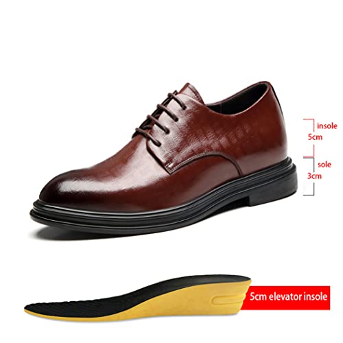 Men's Invisible Height Increasing Shoes Comfort Soft Oxford Leather Fashion Dress Uniform Business Shoes2