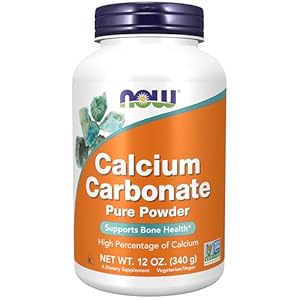 NOW Foods Supplements, Calcium Carbonate Powder, High Percentage of Calcium, Supports Bone Health*, 12-Ounce