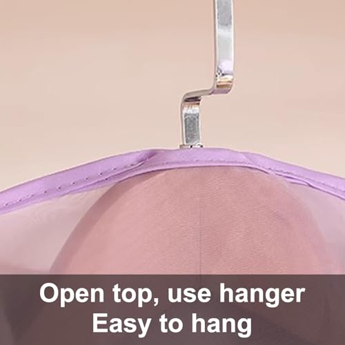 2 Purple Garment Bags for Hanging Clothes, NZA Dress Cover, Side Zipper, Fits Clothes Rod & Wardrobe, 60x90cm (24x35in) - Durable Storage Solution 6
