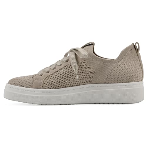 WHITE MOUNTAIN Women's Uncut Knit Lace-Up Sneaker, Taupe/Fabric, 7.5 M by WHITE MOUNTAIN - Used condition - Image 5