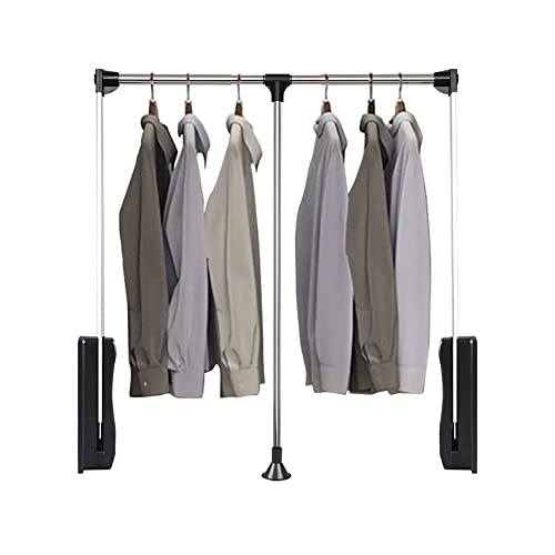 Tringles de placard rabattables pour optimiser une armoire haute sans effort