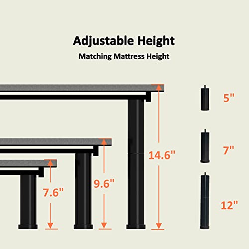Mcombo Adjustable Bed Frame With Wireless Remote, Electric Adjustable Beds Base, No Tools Required Assembly, Separate Head And Foot Incline, Anti-Snore N106Tx(Twin Xl, Adjustable Frame Only) #TOP5