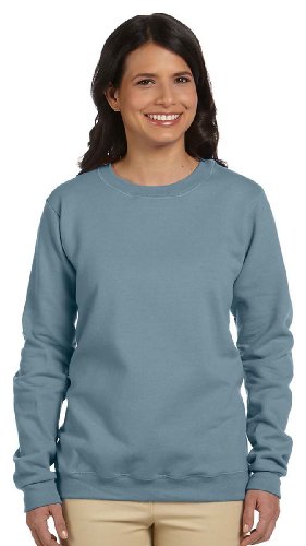 Gildan G180FL Ladies Heavy Blend Fleece Crew - Stone Blue - 2XL