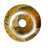 Ryolith Eldarit Jaspis Edelstein Heilstein Donut Anhänger