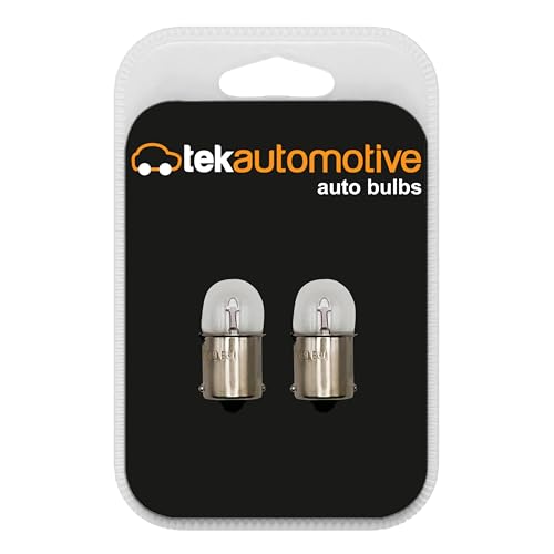Tek Automotive 245 R10W Car Light Bulbs Side Tail Indicator Reverse Number Plate Interior Motorcycle Light 12V 10W Bulb BA15S - Twin Pack