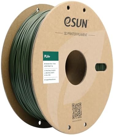 eSUN PLA+ Filament 1.75mm, Enhanced Toughness 3D Printer Filament PLA Plus, Dimensional Accuracy +/- 0.03mm, 1KG Spool (2.2 LBS) 3D Printing Filament for 3D Printers, Bone White