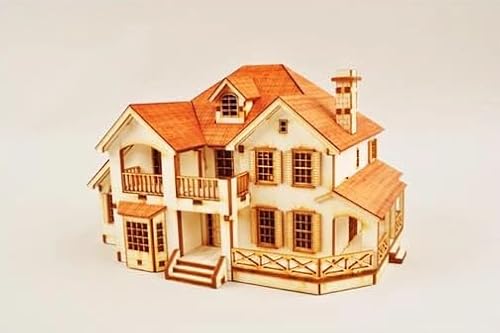영공방 Youngmodeler Hobby Wooden Model Kit – Garden House C DIY Wooden Assembly Kit for Advanced Builders - Image 8