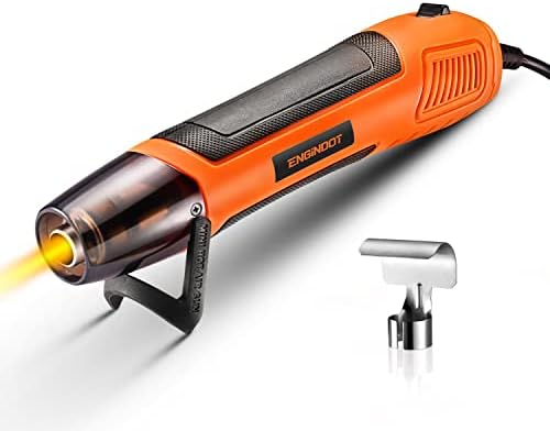 Mini Heat Gun for Crafts, ENGINDOT 350W 662℉ Hot Air Gun Tool with Reflector Nozzle and 75 Inches Long Cable, DIY, Electronics Repairing, Wrapping, Soldering, Paint Removing and Watercolor Drying