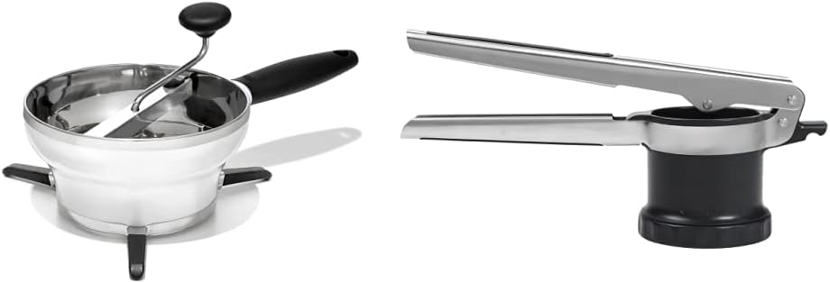 OXO Good Grips Stainless Steel Food Mill + OXO Good Grips 3-in-1 Adjustable Potato Ricer
