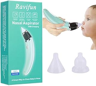 Baby Nasal Aspirator, Electric Nose Sucker Mucus Cleaner for Newborns and Toddlers, Rechargeable Automatic Booger Sucker for Babies with 5 Levels Suction