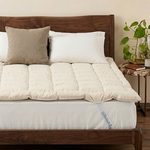 Woolify Organic Merino Wool Mattress Topper 1650 GSM -...