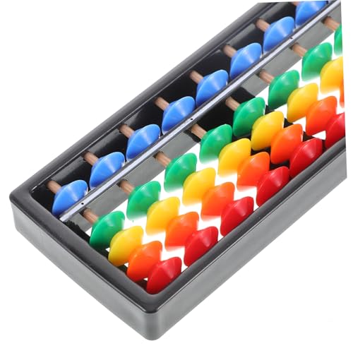 Beaupretty Level Colorful Plastic Abacus with Beads Per Row Versatile Math Learning Tool for Students and Adults Precise Calculation Aid for Classroom and Home Use Vibrant Educational