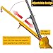 HQHAOTWU Forklift Jib Boom Crane 4400lbs Capacity Telescoping Mobile Crane Industrial 0-75 Degrees Tilting Lifting Hoist Truss Jib Boom with 2 Hooks Manual Telescopic 7-12ft for Warehouse & Factories