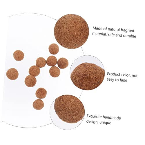 Garneck 1 Conjunto 20 Unidades Pílulas De Aromaterapia De Madeira Bola De Óleo Essencial Sachês De L