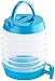 PEARL Wasserkanister: Faltbares Fässchen, Auslaufhahn, Ständer, 5,5 Liter, blau/transparent (Faltbarer Wasserkanister)