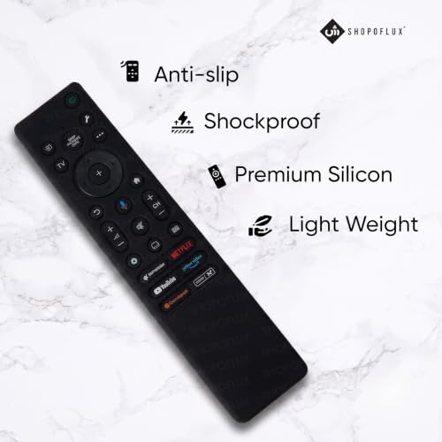 Image of SHOPOFLUX Silicone Cover Compatible with Sony Bravia Smart Tv Voice Remote Case with Lanyard [Remote NOT Included]