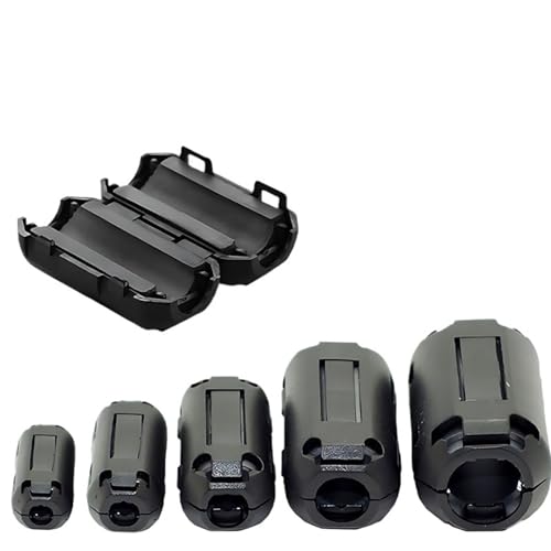 Filtro de ferrita de 9mm en clip negro con supresor de interferencias para cable doméstico