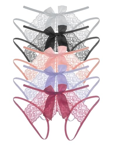 Justgoo Women Floral Lace Underwear Sexy Breathable Hipster Panties Plus Size Bikini Briefs Pack of 1-5