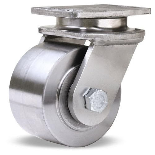 Hamilton S-HENS-35HFSSB Kingpinless Swivel Caster | 3.5" Forged Steel Wheel, High Heat 750°F, Stainless Bearings - Industrial Strength
